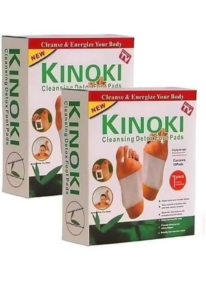 Kinoki 2 Pcs Kinoki Cleansing Detox Foot Pads, 20 pads - Image 1